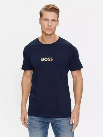 BOSS ΜΠΛΟΥΖΑ ΜΕ ΣΤΑΜΠΑ ΜΠΛΕ