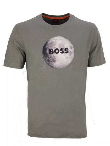 BOSS ΜΠΛΟΥΖΑ ΜΕ ΣΤΑΜΠΑ ΓΚΡΙ