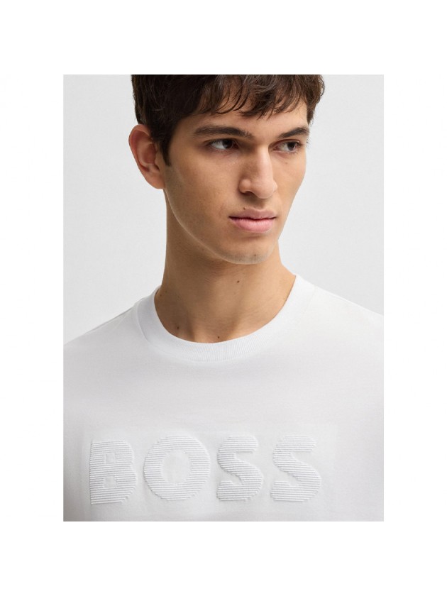 BOSS ΜΠΛΟΥΖΑ ΜΕ ΣΤΑΜΠΑ ΛΕΥΚΗ