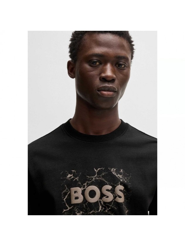 BOSS ΜΠΛΟΥΖΑ ΜΕ ΣΤΑΜΠΑ ΜΑΥΡΗ