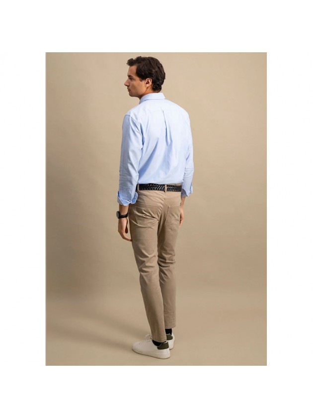 FYNCH-HATTON COTTON SHIRT LIGHT BLUE
