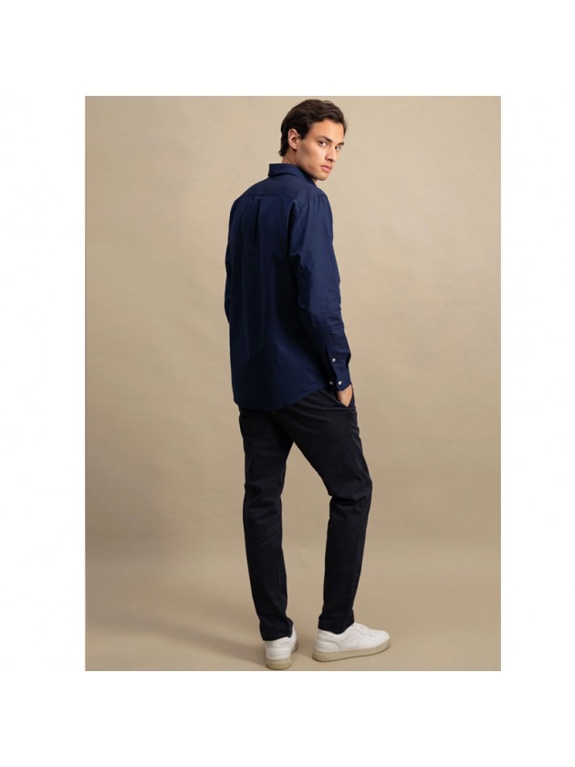 FYNCH-HATTON COTTON SHIRT NAVY