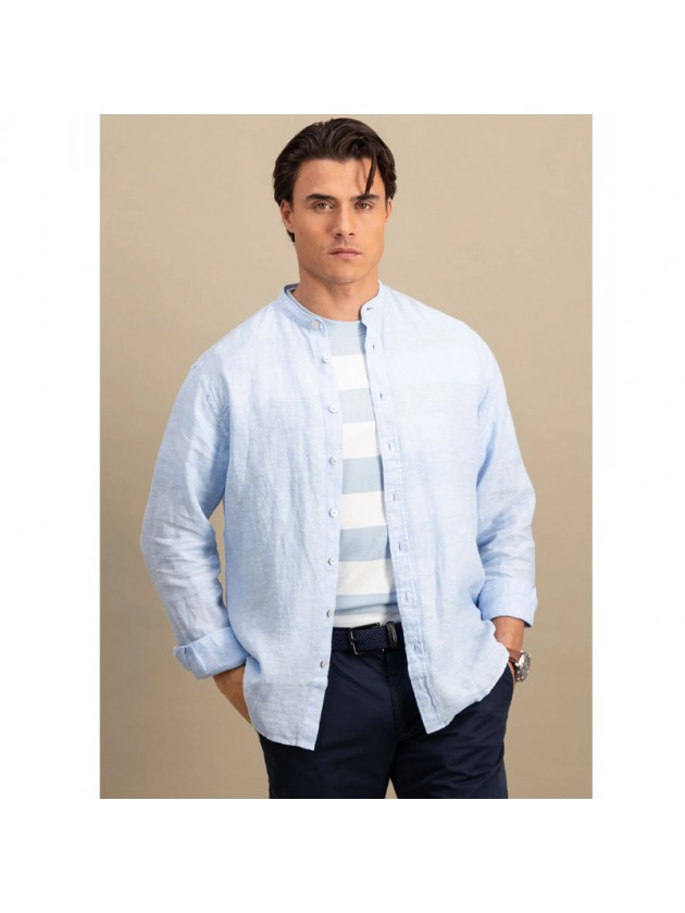 FYNCH HATTON SHIRT LIGHT BLUE