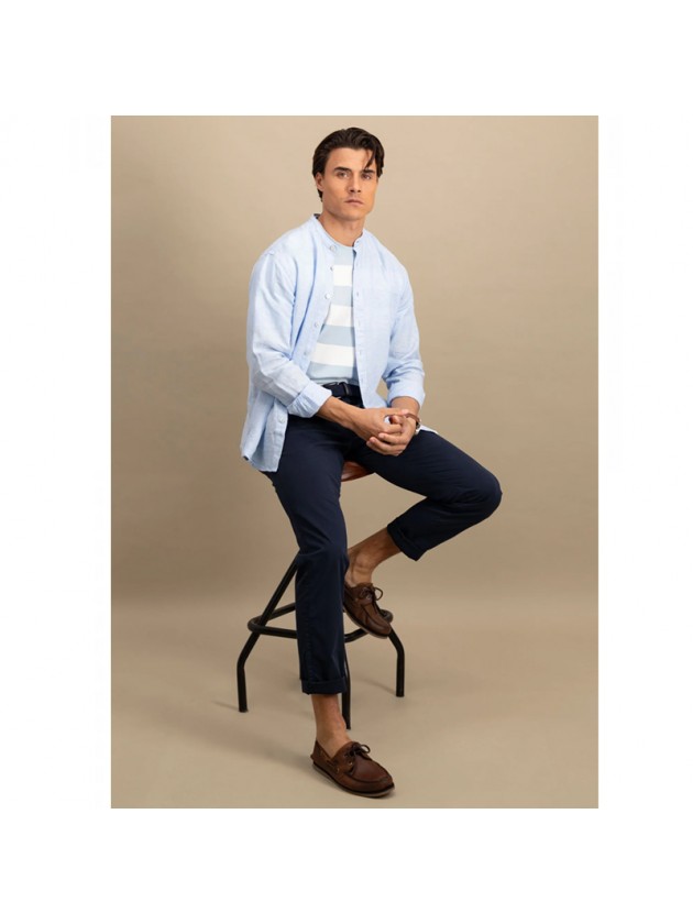 FYNCH HATTON SHIRT LIGHT BLUE