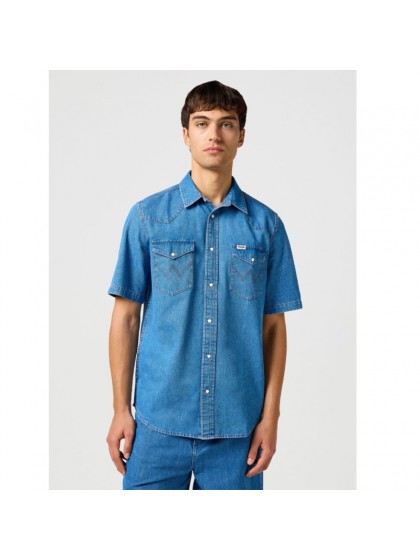 WRANGLER SHIRT JEAN BLUE