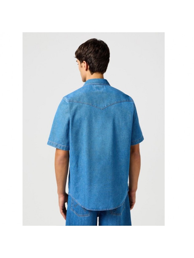 WRANGLER ΠΟΥΚΑΜΙΣΟ JEAN ΜΠΛΕ