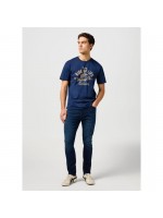 WRANGLER ΜΠΛΟΥΖΑ ΜΕ ΣΤΑΜΠΑ ΜΠΛΕ