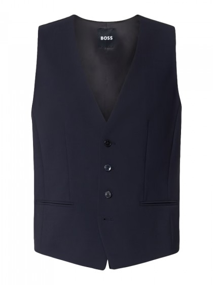 BOSS  ΓΙΛΕΚΟ ΚΟΥΣΤΟΥΜΙΟΥ ΜΠΛΕ SLIM FIT
