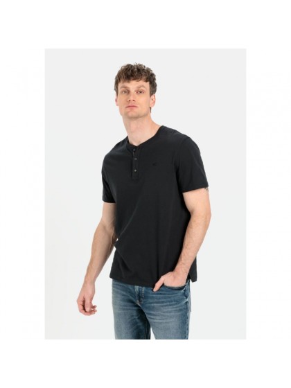 CAMEL ACTIVE T-SHIRT HENLEY MAO ASPHALT
