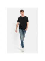 CAMEL ACTIVE T-SHIRT HENLEY ASPHALT