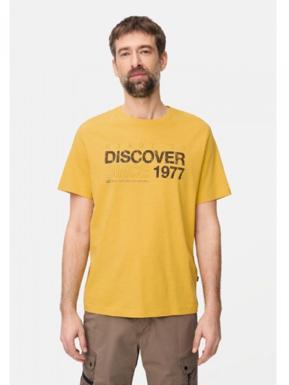 CAMEL ACTIVE T-SHIRT PRINTED SUN YELLOW