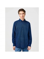 WRANGLER OXFORD ΠΟΥΚΑΜΙΣΟ ΜΠΛΕ