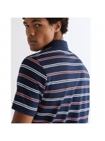WRANGLER STRIPE POLO  T-SHIRT BLUE