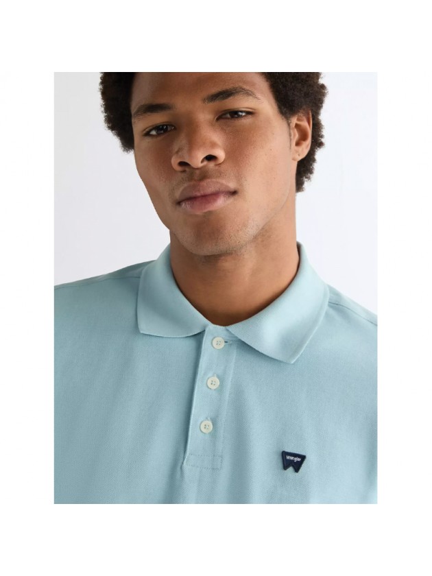 WRANGLER POLO SHIRT LIGHT BLUE