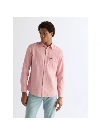 WRANGLER ΠΟΥΚΑΜΙΣΟ ΜΟΝΟΧΡΩΜΟ DUSTY ROSE
