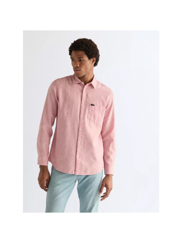 WRANGLER ΠΟΥΚΑΜΙΣΟ ΜΟΝΟΧΡΩΜΟ DUSTY ROSE