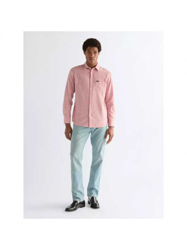 WRANGLER ΠΟΥΚΑΜΙΣΟ ΜΟΝΟΧΡΩΜΟ DUSTY ROSE